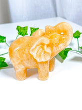 Load image into Gallery viewer, Orange Calcite Elephant