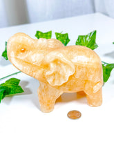 Load image into Gallery viewer, Orange Calcite Elephant