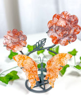 Load image into Gallery viewer, Fire Quartz Butterfly + Flower Set (75C)
