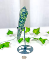 Load image into Gallery viewer, Kambaba Jasper Wand on Stand (38D)