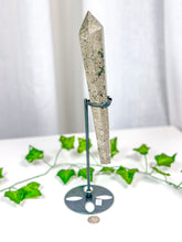 Load image into Gallery viewer, Pyrite Wand on Stand (82B)