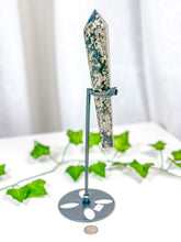 Load image into Gallery viewer, Pyrite Wand on Stand (68A)