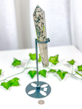 Load image into Gallery viewer, Pyrite Wand on Stand (58A)