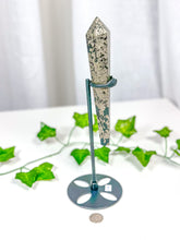 Load image into Gallery viewer, Pyrite Wand on Stand (58B)