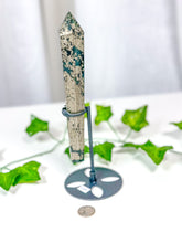 Load image into Gallery viewer, Pyrite Wand on Stand (54A)