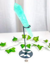 Load image into Gallery viewer, Emerald Fluorite Wand on Stand (92A)
