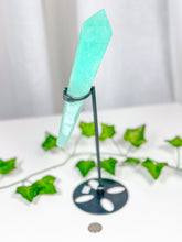 Load image into Gallery viewer, Emerald Fluorite Wand on Stand (85A)