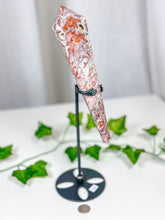 Load image into Gallery viewer, Crazy Lace Agate Wand on Stand (92A)