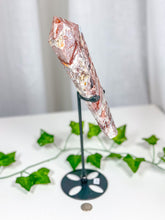 Load image into Gallery viewer, Crazy Lace Agate Wand on Stand (92C)