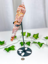 Load image into Gallery viewer, Crazy Lace Agate Wand on Stand (85B)