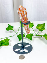 Load image into Gallery viewer, Crazy Lace Agate Wand on Stand (35A)