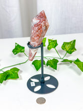 Load image into Gallery viewer, Crazy Lace Agate Wand on Stand (32C)