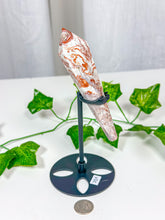 Load image into Gallery viewer, Crazy Lace Agate Wand on Stand (28A)