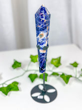 Load image into Gallery viewer, Sodalite Wand on Stand (86B)