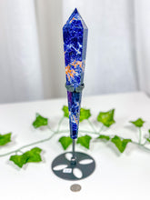 Load image into Gallery viewer, Sodalite Wand on Stand (85B)