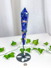 Load image into Gallery viewer, Sodalite Wand on Stand (84A)