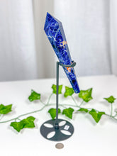Load image into Gallery viewer, Sodalite Wand on Stand (84A)