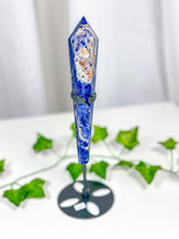 Load image into Gallery viewer, Sodalite Wand on Stand (68D)