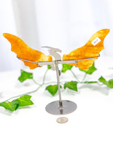 Load image into Gallery viewer, Golden Healer Dragon Wings on Stand (40F)