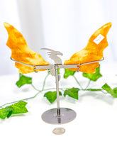 Load image into Gallery viewer, Golden Healer Dragon Wings on Stand (40H)