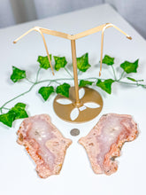 Load image into Gallery viewer, Pink Amethyst Butterfly Wings on Stand (132A)