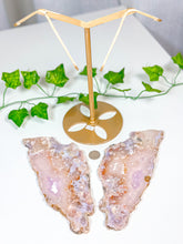 Load image into Gallery viewer, Pink Amethyst Butterfly Wings on Stand (198)