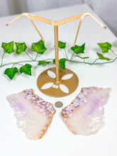 Load image into Gallery viewer, Pink Amethyst Butterfly Wings on Stand (140)