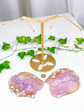 Load image into Gallery viewer, Pink Amethyst Butterfly Wings on Stand (144)