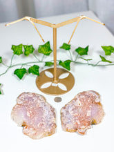 Load image into Gallery viewer, Pink Amethyst Butterfly Wings on Stand (152)