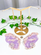 Load image into Gallery viewer, Pink Amethyst Butterfly Wings on Stand (168)