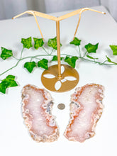 Load image into Gallery viewer, Pink Amethyst Butterfly Wings on Stand (254)