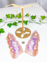Load image into Gallery viewer, Pink Amethyst Butterfly Wings on Stand (268)