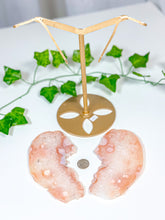 Load image into Gallery viewer, Pink Amethyst Butterfly Wings on Stand (125)