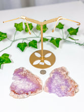 Load image into Gallery viewer, Pink Amethyst Butterfly Wings on Stand (120B)