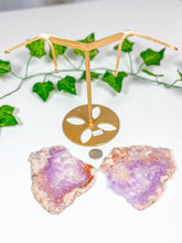 Load image into Gallery viewer, Pink Amethyst Butterfly Wings on Stand (110A)