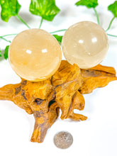 Load image into Gallery viewer, Honey Calcite Sphere