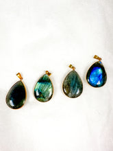 Load image into Gallery viewer, Labradorite Gold Pendent (PICK YOUR OWN)