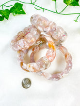 Load image into Gallery viewer, Flower Agate Rectangular Bangle