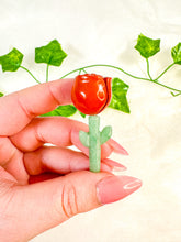 Load image into Gallery viewer, Red Jasper/Green Aventurine Rose