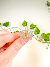 Load image into Gallery viewer, Citrine Butterfly Ring (adjustable)