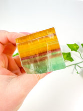 Load image into Gallery viewer, Rainbow Fluorite Standing Cube (32X)