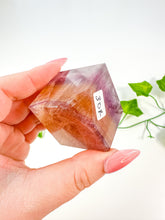 Load image into Gallery viewer, Rainbow Fluorite Standing Cube (30R)