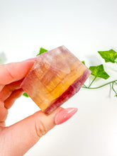Load image into Gallery viewer, Rainbow Fluorite Standing Cube (24N)