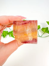 Load image into Gallery viewer, Rainbow Fluorite Standing Cube (24N)