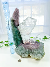 Load image into Gallery viewer, Amethyst & Gypsum Statement Flower (420A)