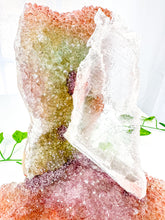 Load image into Gallery viewer, Amethyst & Gypsum Statement Flower (322C)