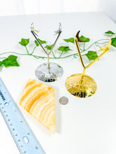 Load image into Gallery viewer, Orange Calcite Diamond on Stand (52C)