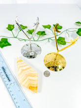 Load image into Gallery viewer, Orange Calcite Diamond on Stand (44B)