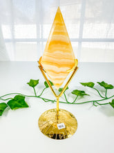 Load image into Gallery viewer, Orange Calcite Diamond on Stand (42Z)