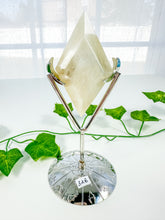 Load image into Gallery viewer, Rainbow Moonstone Diamond on Stand (32B)